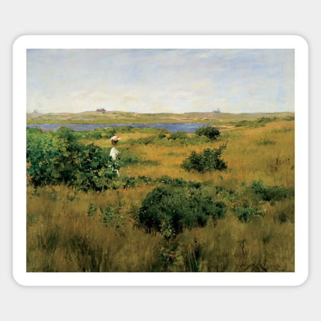 Summer at Shinnecock Hills by William Merritt Chase Sticker by Classic Art Stall